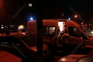 Accident pe strada Năsăudului. Un pieton a fost lovit de o maşină (FOTO)