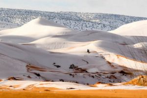 A nins în deşertul Sahara, pentru al treilea an la rând