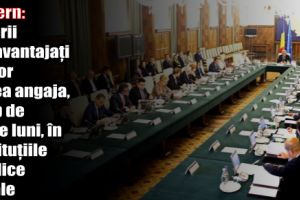 Guvern: Tinerii dezavantajaţi se vor putea angaja, timp de 24 de luni, în instituţiile publice locale