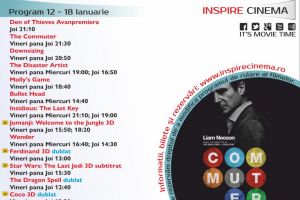 PROGRAM Inspire Cinema Alba Iulia. Ce filme vor rula în perioada 12 – 18 ianuarie 2018