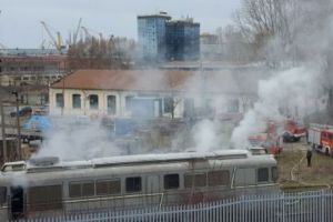 INCENDIU la o LOCOMOTIVĂ din portul Constanţa. Breaking news
