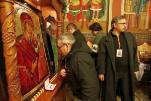 Icoană Maicii Domnului „Îndrumătoarea” făcătoare de minuni adusă la Sibiu