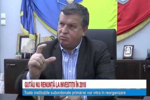 VIDEO – Primarul Mircia Gutau nu renunta la investitii in 2018! ADEVARUL DESPRE MARIREA TAXELOR: daca nu s-ar fi luat aceasta masura, se putea trece la taieri de salarii si pensii!