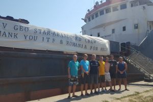 Are loc licitatia pentru valorificarea navei Geo Star“, arestata in Portul Constanta. Ce le-au transmis navigatorilor reprezentantii SLN (galerie foto)