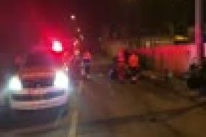 Accident mortal în Cluj-Napoca! BMW făcut ”acordeon” în jurul unui stâlp - VIDEO