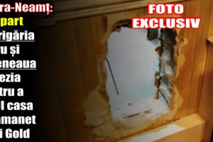 Piatra-Neamţ: Au spart covrigăria Petru şi cafeneaua Venezia pentru a jefui casa de amanet Hagi Gold