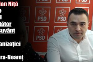 Adrian Niţă este noul purtător de cuvânt al organizaţiei PSD Piatra-Neamţ
