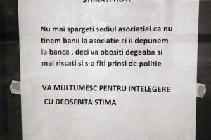 Stimaţi hoţi, feriţi-ne! Cum a încercat o preşedintă de asociaţie să-i descurajeze pe prădători