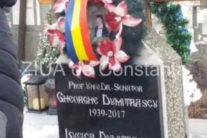 Un an de la disparitia prof. univ. dr. Gheorghe Dumitrascu. Rude, studenti si colegi prezenti la parastasul din Cimitirul Central Cosntanta