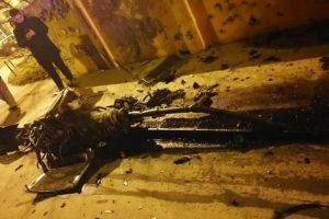 FOTO. Șoferul cumplitului accident din Cluj, reţinut de Poliţie. Motorul, aruncat la 10 metri