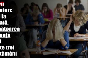 Elevii se întorc luni la şcoală. Următoarea vacanţă va fi peste trei săptămâni