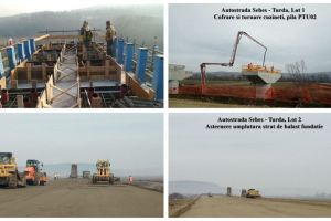 Autostrada Sebeş-Turda, loturile 1 şi 2, noi FOTOGRAFII: CNAIR speră să deschidă anul acesta cel puţin unul dintre ele