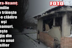 Piatra-Neamţ: O familie care trăieşte într-o clădire fără uşi şi geamuri, găseşte sprijin din partea unui consilier