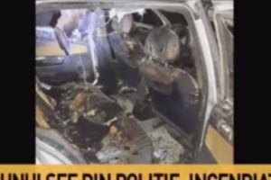 Maşina unui şef de Poliţie a fost INCENDIATĂ în mod intenţionat