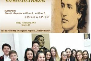 ETERNITATEA POEZIEI – Concurs de recitări organizat astăzi,  la C.N.M.V