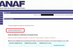 Certificatul de atestare fiscală poate fi obţinut şi online