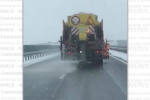 Cum se circula astazi pe Autostrada Soarelui si pe drumurile nationale din judetul Constanta. Unde au actionat utilajele DRDP Constanta
