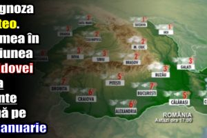 Prognoza meteo pe două săptămâni. Vremea în regiunea Moldovei şi la munte până pe 28 ianuarie 2018