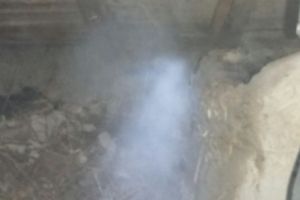 Judetul Tulcea. Incendiu la o casa din localitatea Visina. Intervin pompierii 