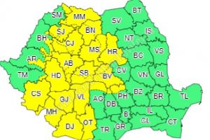 Cod Galben de vânt şi ninsoare în zona montană a judeţului