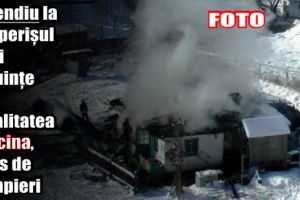Incendiu la acoperişul unei locuinţe din localitatea Gârcina, stins de pompieri