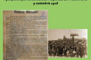 Exponatul lunii ianuarie, ”Apel pentru formarea Gărzilor Naţionale din Transilvania, 9 noiembrie 1918”, vernisat la Muzeul din Alba Iulia
