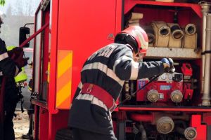 Poduri: Pompierii au salvat un cocoş căzut într-o fântână