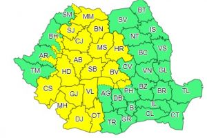 Ninsori şi vânt în Ţara Oaşului. Cod galben emis de meteorologi
