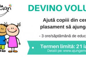 Se cauta voluntari pentru educarea copiilor din centrele de plasament din Prahova