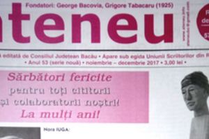 Revista Ateneu 579 – 580. Să ne întoarcem la valorile spirituale