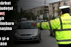 Un bărbat din Neamţ a ieşit la plimbare cu maşina pe care şi-o radiase