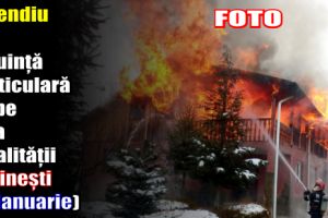 Incendiu la o locuinţă particulară din localitatea Săvineşti