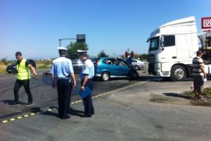 Accident pe Centura de Vest, in giratoriul de la Strejnic. Trei victime