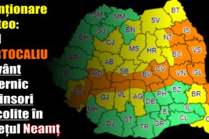 Atenţionare meteo: Cod PORTOCALIU de vânt puternic şi ninsori viscolite în judeţul Neamţ
