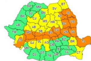 Clujul, din nou sub cod galben de ninsori! Mai multe judeţe sunt sub avertisment de tip cod portocaliu