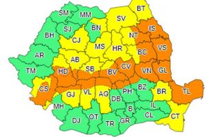 Cod portocaliu de ninsori şi vânt pentru o bună parte din ţară