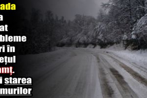 Zăpada nu a creat probleme mari în judeţul Neamţ. Vezi starea drumurilor