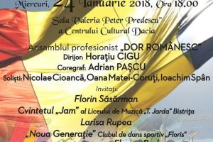 ”Uniţi sub tricolor”, spectacol omagial de Ziua Unirii la Centrul Cultural Dacia. Intrarea liberă