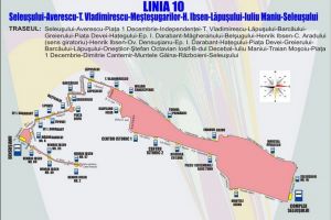 Autobuzele liniei 10 revin pe traseul obişnuit