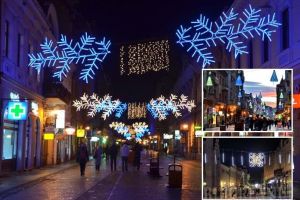 Ne-au luat ochii! Primăria Oradea şi-a bătut joc de orădeni cu iluminatul festiv sărăcăcios de sărbători