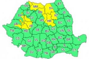 Cod galben de vânt, ninsori şi lapoviţă. O parte din Cluj este afectată