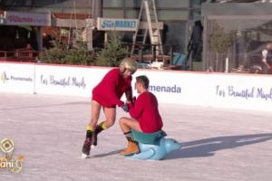 Răzvan Simion şi Dani Oţil au patinat goi la TV! Cum au ajuns în această ipostază ruşinoasă