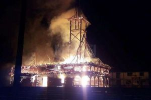 Biserica de lemn din Suha - Mălini, mistuită de un incendiu în mai puţin de jumătate de oră