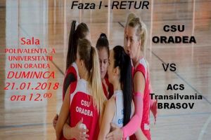 Voleibalistele de la CSU Oradea joacă duminică împotriva braşovencelor de la ACS Transilvania