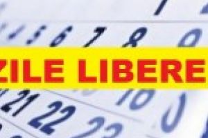 In aceasta saptamana romanii se vor bucura de o zi libera