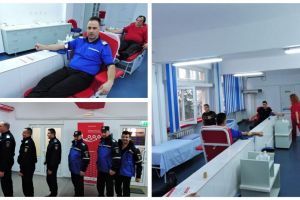 Jandarmii din Alba donează sânge în cadrul programului naţional “Donează sânge! Oferă o şansă pentru viaţă!”