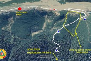 Pericol de avalanşă în munţi. Trasee închise sau care trebuie evitate