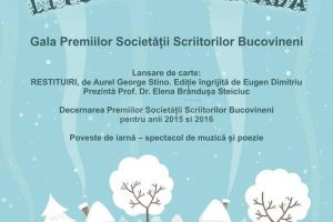 Gala Premiilor Societăţii Scriitorilor Bucovineni, joi, la Biblioteca Bucovinei