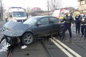 FOTO-VIDEO: Bărbat în comă în urma unui accident produs în municipiul Brăila