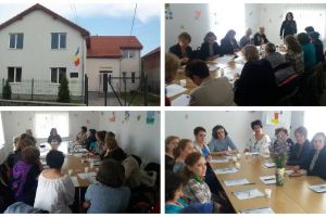 FOTO: Atelier de lucru, la Centrul Multifuncţional din Vinerea – Cugir: ,,Furia la copii – aspecte psihocomportamentale